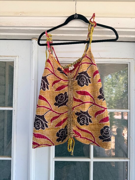 Kantha Bae Tops - REVERSIBLE Kantha Bae Butterfly Tank Top